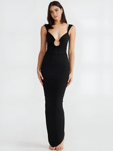 Rückenfreies Stretchkleid im Slim Fit